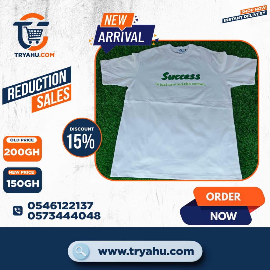 Shop 100% Cotton Heavy T-Shirts for Men in Ghana | Tryahu Premium Collection